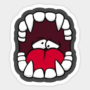 Cartoon Fangs Sticker